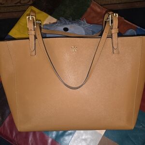 Tory Burch Tan Leather Tote Bag